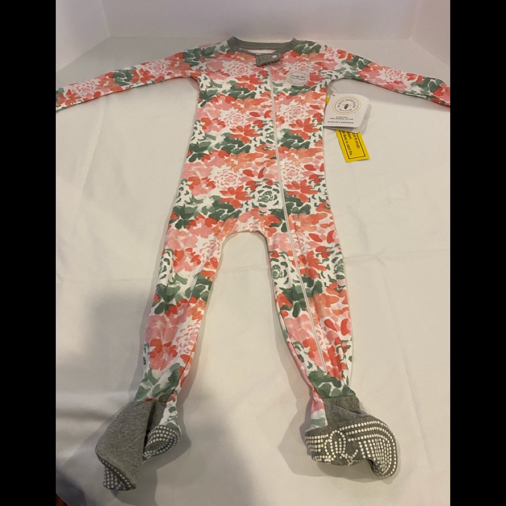 Burts bee baby one piece pajamas- NWT- 24 months